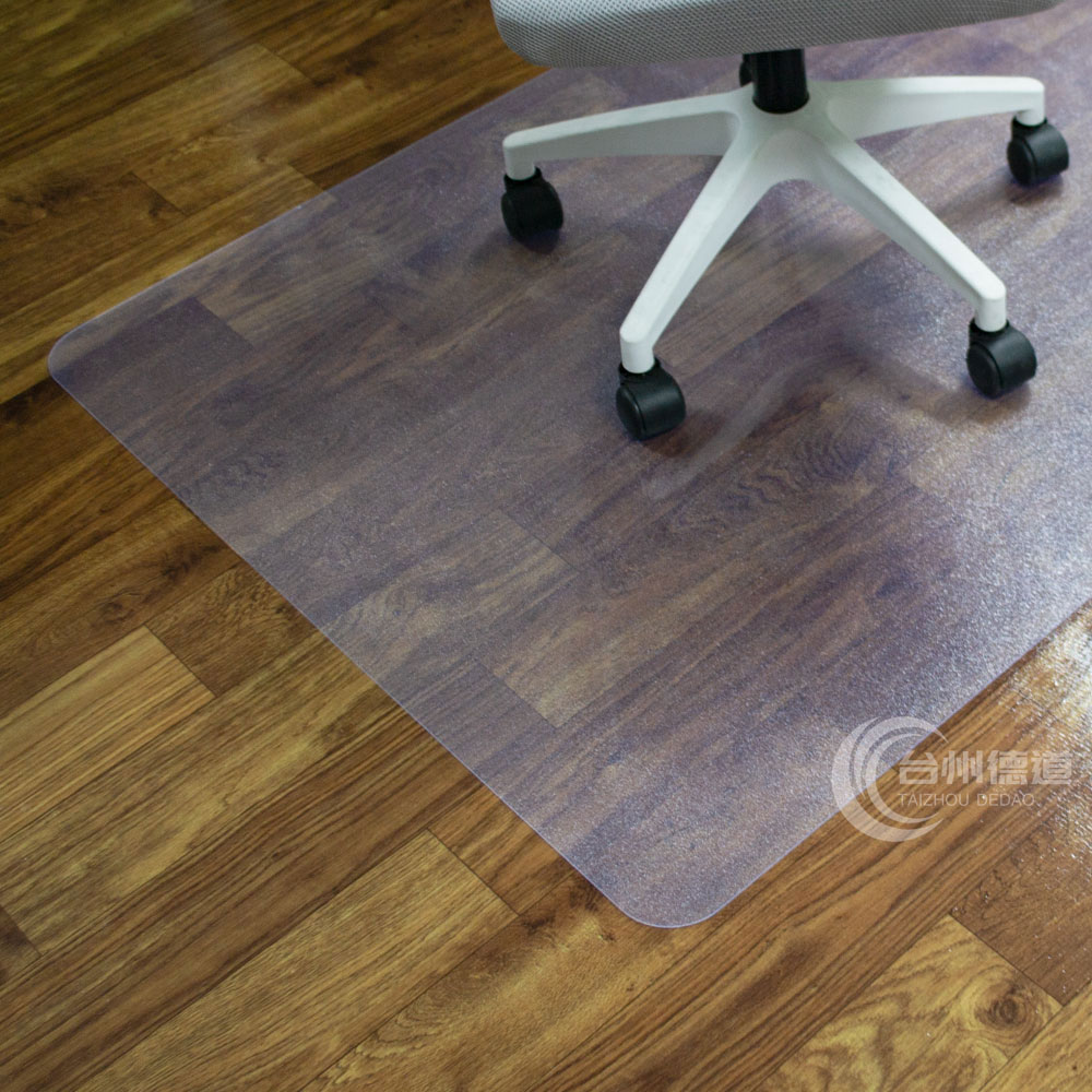 Rectangular Waterproof Non-slip PC Office Chair Mat for Hardwood